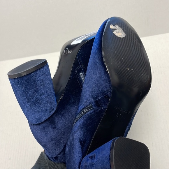 Nine West Khraine velvet blue boots - Picture 5 of 9